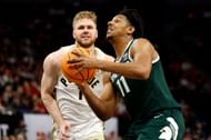 AJ Hoggard is expected to step up for Michigan State in its 2024 NCAA Tournament first-round duel with Mississippi State.
